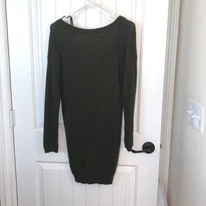 Long sleeve sweater dress
